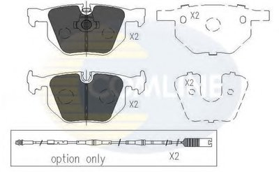 CBP01205 COMLINE Комплект тормозных колодок, дисковый тормоз