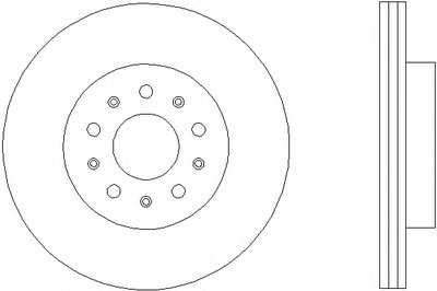 8DD355107611 HELLA PAGID Тормозной диск