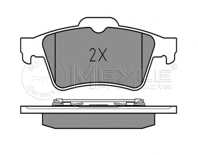 0252348216PD MEYLE Комплект тормозных колодок, дисковый тормоз