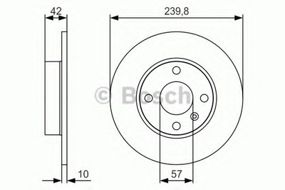 0986479S52 BOSCH Тормозной диск