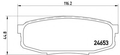 P83098 BREMBO Комплект тормозных колодок, дисковый тормоз