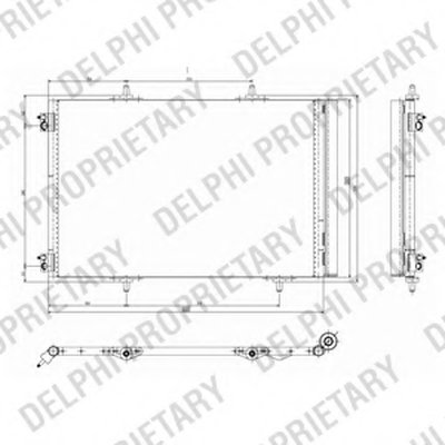 TSP0225642 DELPHI Конденсатор, кондиционер