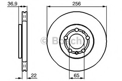 0986478988 BOSCH Тормозной диск