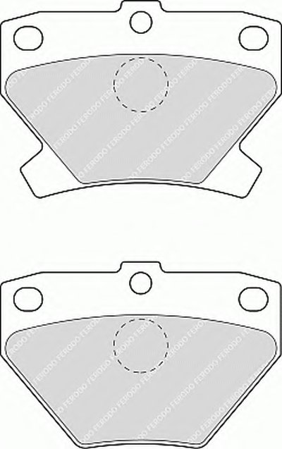 FDB1395 FERODO Комплект тормозных колодок, дисковый тормоз