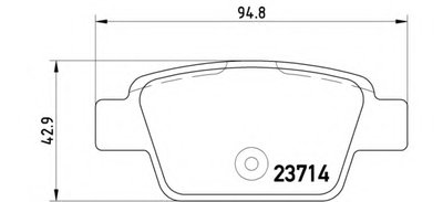 Комплект тормозных колодок, дисковый тормоз BREMBO купить