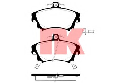 224822 NK Комплект тормозных колодок, дисковый тормоз
