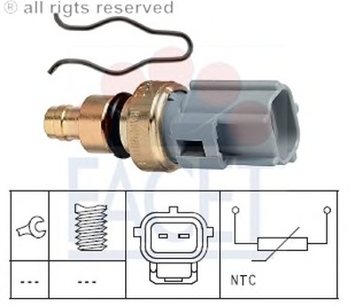 Датчик, температура охлаждающей жидкости; Датчик, температура охлаждающей жидкости; Датчик, температура охлаждающей жидкости FACET купить