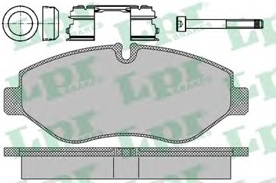 05P1297 LPR Комплект тормозных колодок, дисковый тормоз