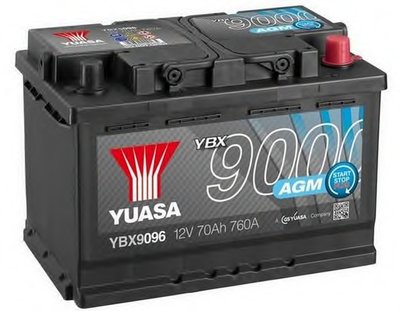 Стартерная аккумуляторная батарея YBX9000 AGM Start Stop Plus Batteries YUASA купить