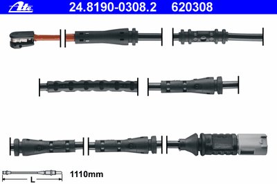 24819003082 ATE Сигнализатор, износ тормозных колодок