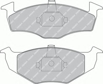 FDB1101 FERODO Комплект тормозных колодок, дисковый тормоз