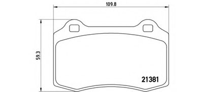 P36020 BREMBO Комплект тормозных колодок, дисковый тормоз