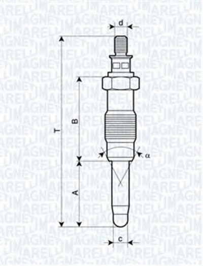 062900010304 MAGNETI MARELLI Свеча накаливания