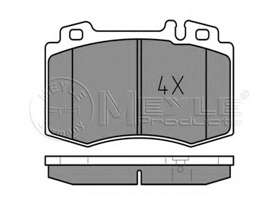0252374517 MEYLE Комплект тормозных колодок, дисковый тормоз