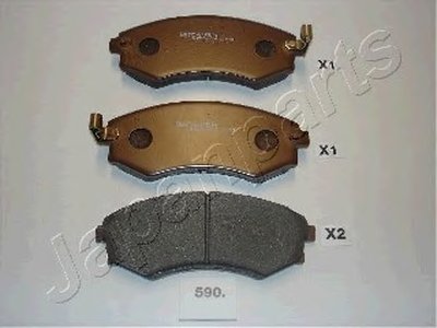 PA590AF JAPANPARTS Комплект тормозных колодок, дисковый тормоз