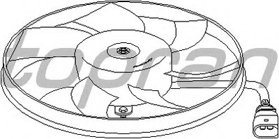 Вентилятор, охлаждение двигателя TOPRAN купить