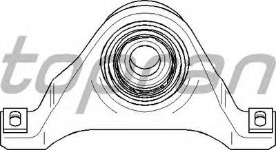 400082 TOPRAN Подвеска, карданный вал