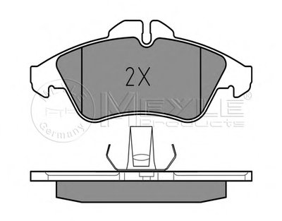 0252157620PD MEYLE Комплект тормозных колодок, дисковый тормоз