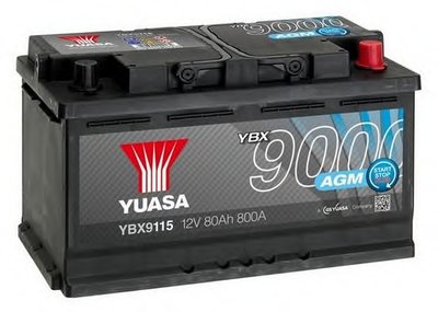 Стартерная аккумуляторная батарея YBX9000 AGM Start Stop Plus Batteries YUASA купить