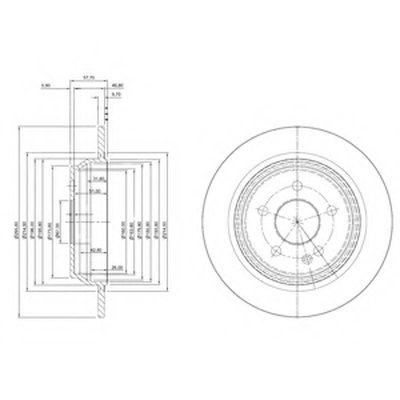 BG4063C DELPHI Тормозной диск