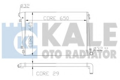 353600 KALE OTO RADYATOR Радиатор, охлаждение двигателя