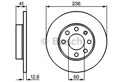 0986478081 BOSCH Тормозной диск