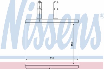 Теплообменник, отопление салона NISSENS купить