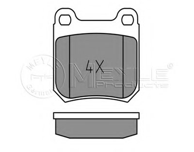 0252105015 MEYLE Комплект тормозных колодок, дисковый тормоз