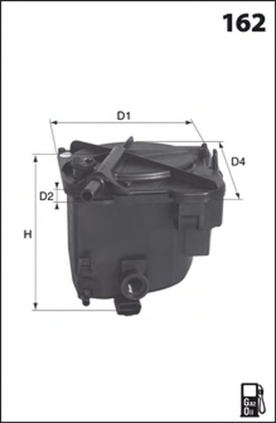 ELG5297 MECAFILTER Топливный фильтр