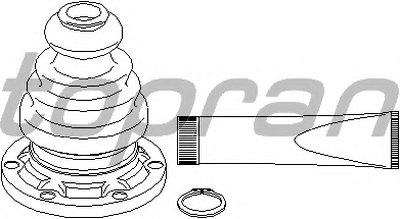 104078 TOPRAN Комплект пылника, приводной вал