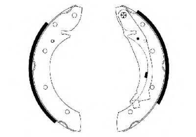 8DB355001831 HELLA PAGID Комплект тормозных колодок