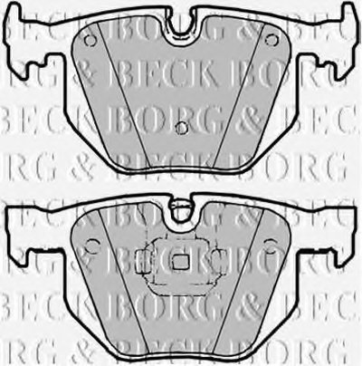 Комплект тормозных колодок, дисковый тормоз BORG & BECK купить
