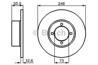 0986478082 BOSCH Тормозной диск