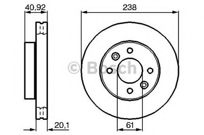 0986478276 BOSCH Тормозной диск