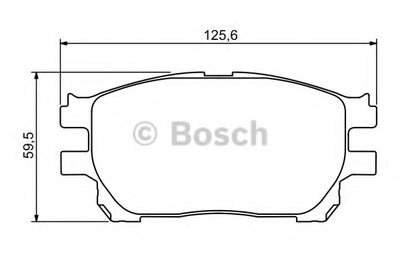 0986494212 BOSCH Комплект тормозных колодок, дисковый тормоз