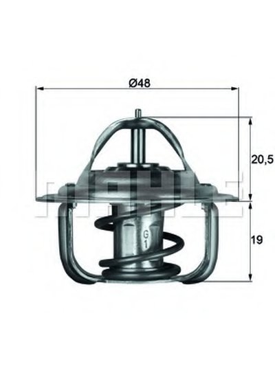 TX187D MAHLE ORIGINAL Термостат, охлаждающая жидкость