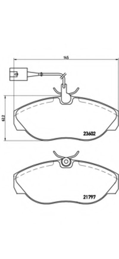 P23083 BREMBO Комплект тормозных колодок, дисковый тормоз