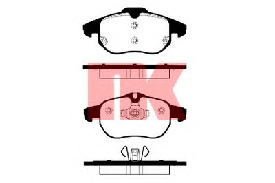 223628 NK Комплект тормозных колодок, дисковый тормоз