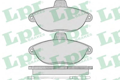05P346 LPR Комплект тормозных колодок, дисковый тормоз