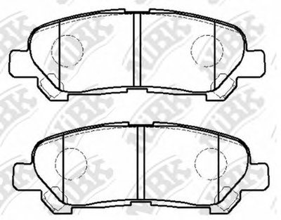 PN1848 NIBK Комплект тормозных колодок, дисковый тормоз