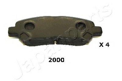 PP2000AF JAPANPARTS Комплект тормозных колодок, дисковый тормоз