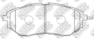 PN7499S NIBK Комплект тормозных колодок, дисковый тормоз