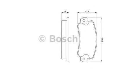 Комплект тормозных колодок, дисковый тормоз BOSCH купить