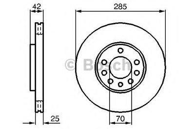 0986479107 BOSCH Тормозной диск