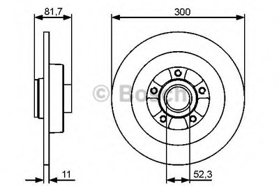 0986479446 BOSCH Тормозной диск