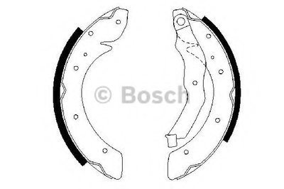 0986487528 BOSCH Комплект тормозных колодок