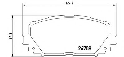 P83101 BREMBO Комплект тормозных колодок, дисковый тормоз