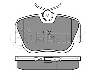0252105517 MEYLE Комплект тормозных колодок, дисковый тормоз