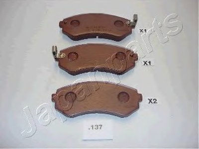 PP137AF JAPANPARTS Комплект тормозных колодок, дисковый тормоз