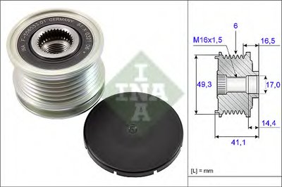 535017810 INA Механизм свободного хода генератора